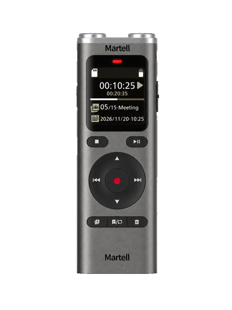 Martel, backup digital recorder. 