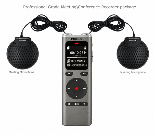 Portable Philips Simple Conference\Meeting Recorder package