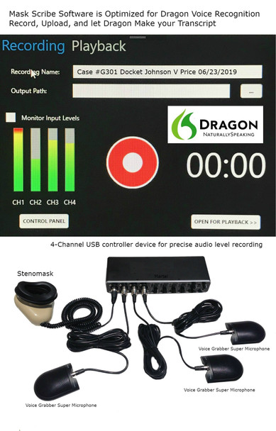 Voice Recognition Recorder for Voice Writers court reporters 