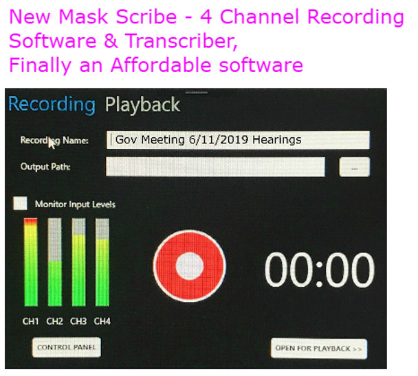 Voice Writers Court reporters Steno mask recording software