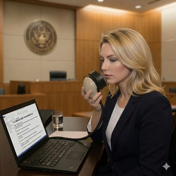 Dragon voice recognition laptop for Court Reporters 