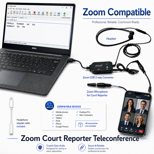 court reporter zoom kit