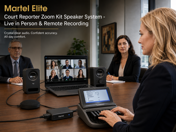 Elite Court Reporter Zoom Kit Speaker System