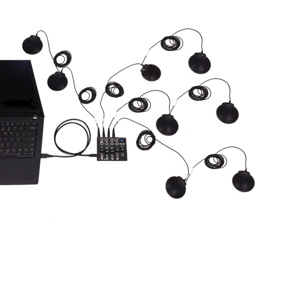 360° Omnidirectional Stereo Conference Microphone for PC - with Daisy Chain Option, Condenser Mic for Teleconferencing