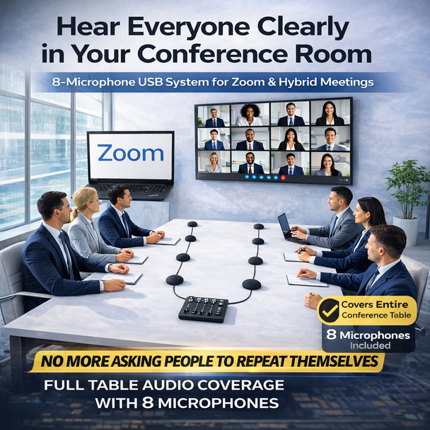360 Conference Microphones for Zoom Skype Hangout Meeting