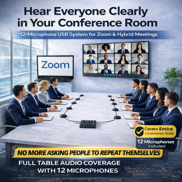 Conference Room Microphones for Hybrid Meetings
