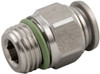 Stainless Steel (FKM Seal) (FKM Seal) Straight Male 8mm (5/16") Tube x 1/8" BSPP - 60020-8-1/8
