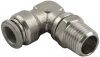 Stainless Steel (FKM Seal) Male Swivel Elbow 4mm (5/32") Tube x 1/8" BSPT - 60110-4-1/8