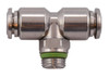 Stainless Steel (FKM Seal) Swivel Branch Tee 10mm Tube x 1/2" Swift-Fit - 60211X-10-1/2