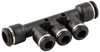 Composite Reducing Manifold 6mm Tube x 4mm (5/32") Tube - 55350-6-4