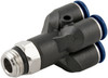 Composite Swivel 4 Position Y 1/4" Tube x 1/8" Swift-Fit - 85340-04-02