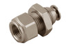 Female Bulkhead Metal Release Collet 1/4" Tube x 3/8" NPTF - 89055-04-06
