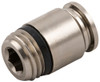 Straight Male Internal Hex Metal Release Collet 5/32" (4mm) Tube x 1/8" Swift-Fit - 89010-53-02