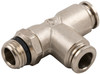 Swivel Male Run Tee Metal Release Collet  1/4" Tube x 3/8" Swift-Fit - 89222-04-06
