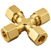 AIG-13510 brass compression fitting — representative colored series image; dimensions vary by model.