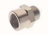 1/4 Ml BSPP x 1/4 Fm BSPP Adp w/Cen Hex - 2050-1/4-1/4