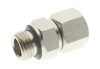 1/8 Fm x 1/8 Ml BSPP Svl Adp w/NBR OR - 2115-1/8-1/8