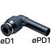 12MM X 10mm Standard Tube Fitting - PLGJ12-10