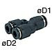 10MM X 8mm Standard Tube Fitting - PW10-8
