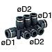 5/16" X 3/16" Standard Tube Fitting - PKVG5/16-3/16