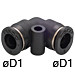 1/4" Tube Fitting, Mini Type - PV1/4M