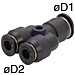 6MM X 3mm Tube Fitting, Mini Type - PW6-3M
