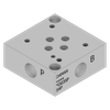 Aluminum Valve Subplate - AD03SPS4P
