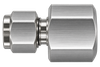 DSA stainless steel compression fitting — representative colored series image; dimensions vary by model.