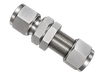 DSU stainless steel compression fitting — representative colored series image; dimensions vary by model.