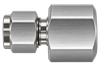 DSA stainless steel compression fitting — representative colored series image; dimensions vary by model.