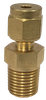 MDCT brass male connector - representative product photo; dimensions and thread details vary by model.