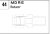 MDRE manufacturer series illustration; representative only. Size, dimensions and finish vary by model.