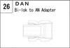 DAN manufacturer series illustration; representative only. Size, dimensions and finish vary by model.