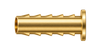 DTI brass compression fitting — representative colored series image; dimensions vary by model.