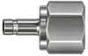 DHC stainless steel compression fitting — representative colored series image; dimensions vary by model.