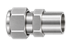 DCW stainless steel compression fitting — representative colored series image; dimensions vary by model.