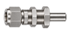 DSE stainless steel compression fitting — representative colored series image; dimensions vary by model.