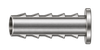 DTI stainless steel compression fitting — representative colored series image; dimensions vary by model.