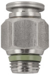 Stainless Steel (FKM Seal) Straight Male 1/4" Tube x 1/4" Swift-Fit - 60000-04-04