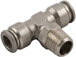 Stainless Steel (FKM Seal) Swivel Branch Tee 3/8" Tube x 1/4" Swift-Fit - 60210-06-04