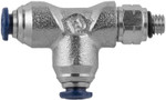 Swivel Male Run Tee 1/4"Tube x 10-32 UNF - 88225-04-32