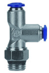 Swivel Male Run Tee 1/8" Tube x 1/8" Swift-Fit - 87222-02-02