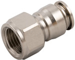 Straight Female Metal Release Collet 1/8" Tube x 1/8" NPTF - 89030-02-02