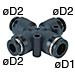 12MM X 10mm Standard Tube Fitting - PZC12-10