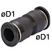 5/32" Tube Fitting, Mini Type - PU5/32M