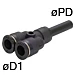 1/8" Tube Fitting, Mini Type - PYJ1/8M