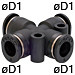 5/32" Tube Fitting, Mini Type - PZA5/32M