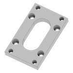 D03 Vertical Steel Mounting Flange - 185-D03MKV