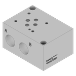 Aluminum Valve Subplate - AD03SPSB8P