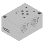 Aluminum Valve Subplate - AD03SPSB8S